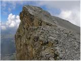 La Crusc - Lavarella (zahodni vrh)